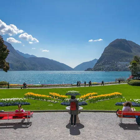 Santiago Home With Lake-View Balconies - Happy Rentals Apartment Lugano