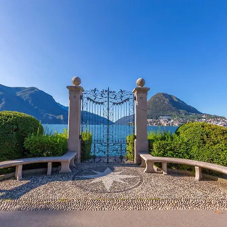 Santiago Home With Lake-View Balconies - Happy Rentals Apartment Lugano